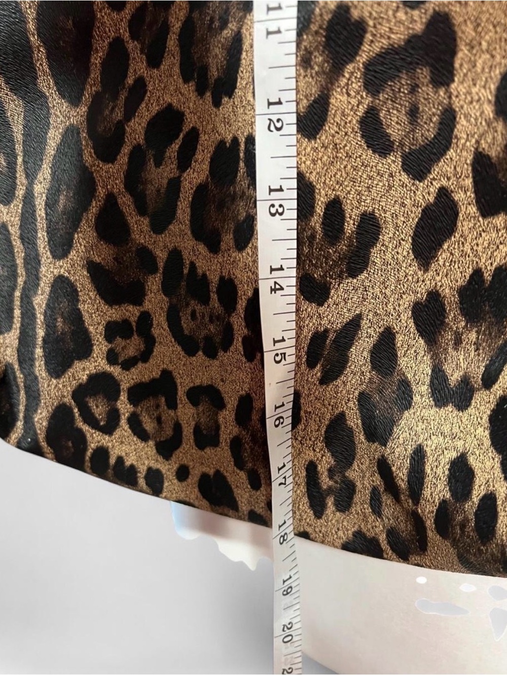 Brown Leather Leopard-Print Tote Bag - Picture 2 of 8